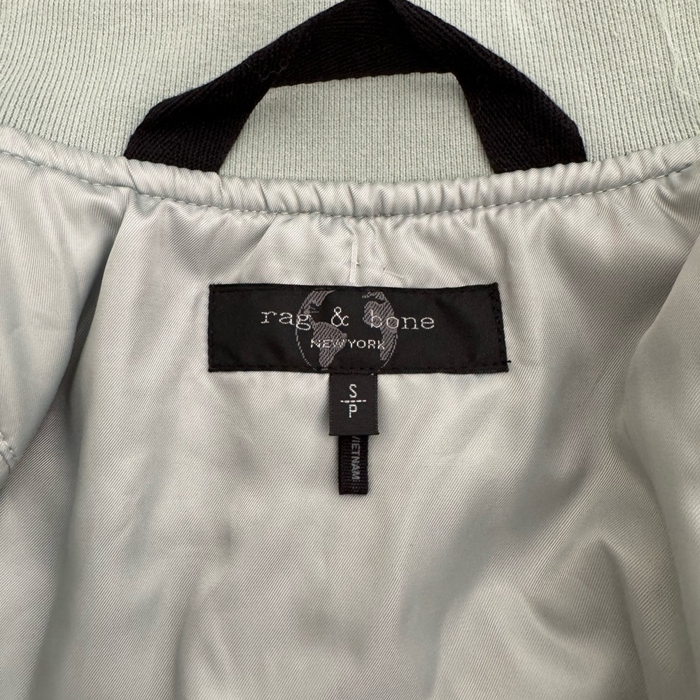 Rag & Bone Manstone Bomber Jacket sage green - Picture 9 of 13